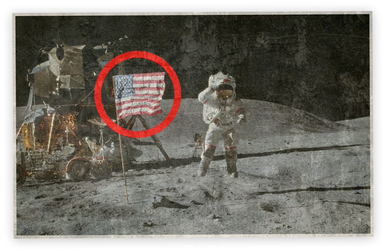 American on the Moon