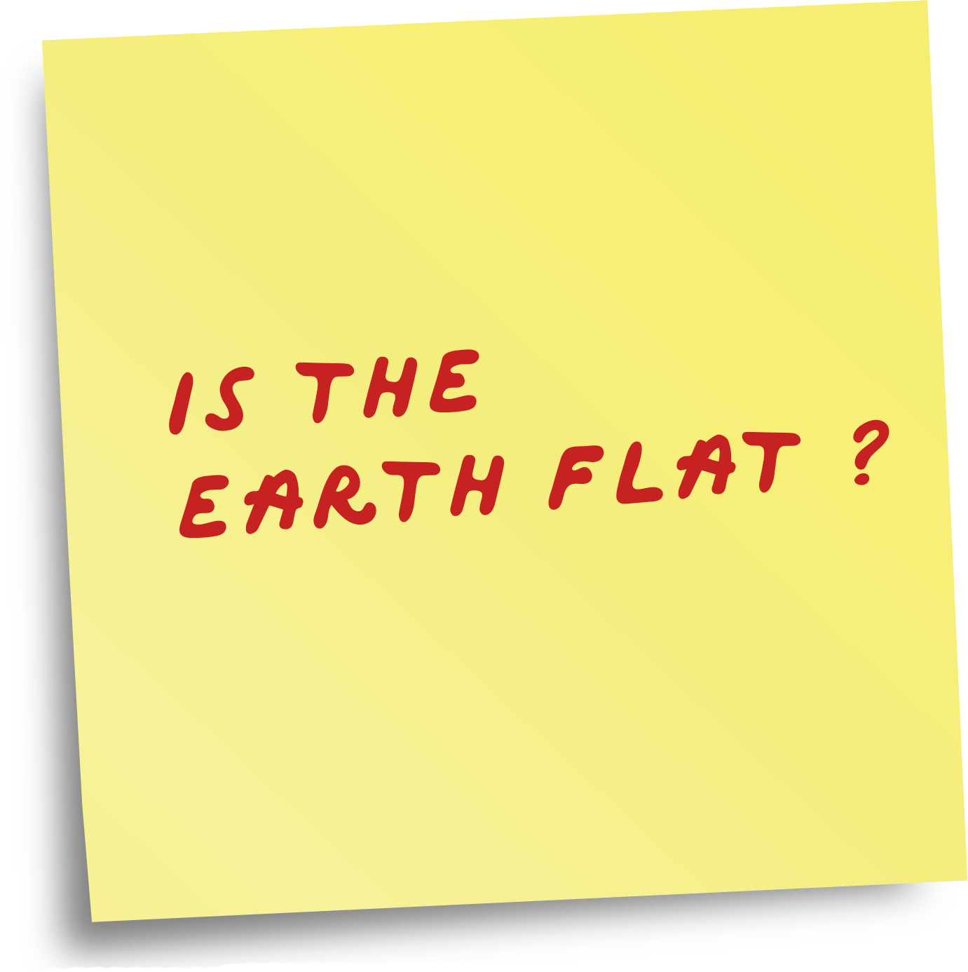 Is the earth flat?